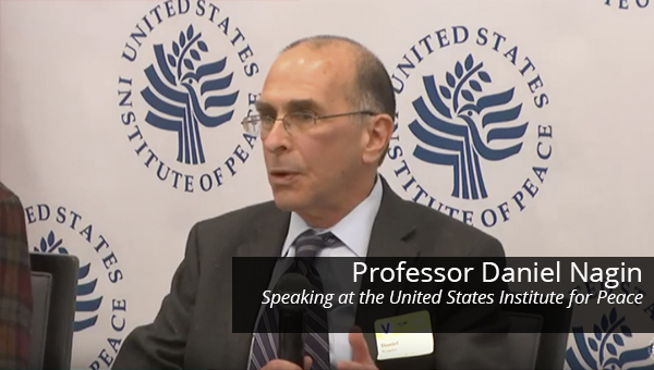 Daniel Nagin speaking at the US Institute of Peace